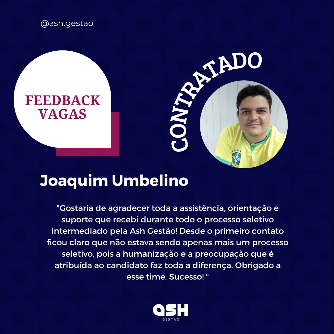 Cartão de Feedback da Joaquim Umbelino